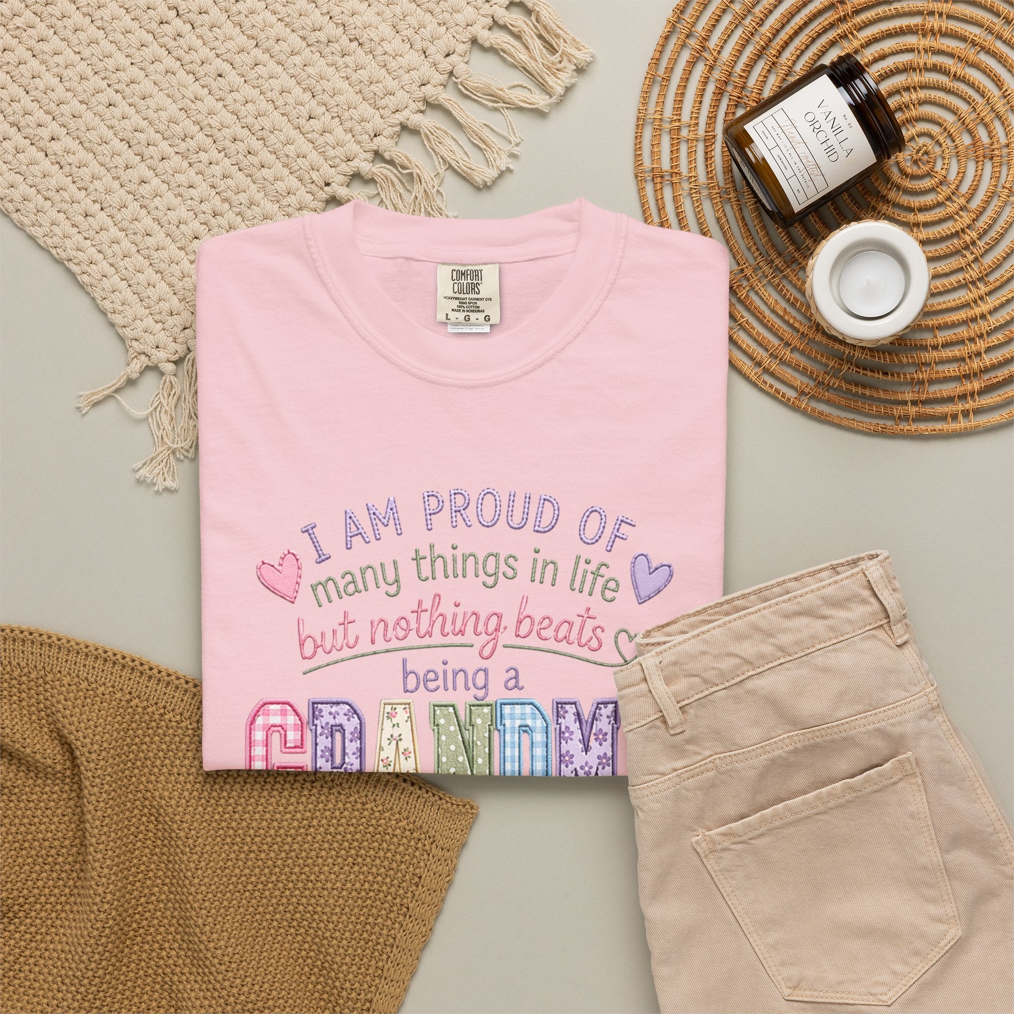 Grandma Pride T-Shirt – "I Am Proud of Many Things in Life but Nothing Beats Being a Grandma"