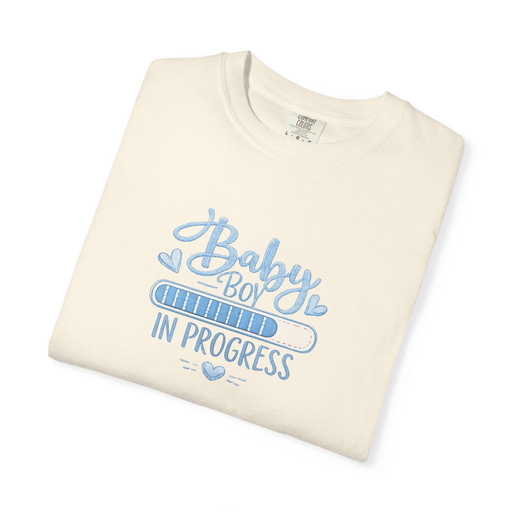 Baby Boy In Progress T-Shirt — Pregnancy Announcement Tee