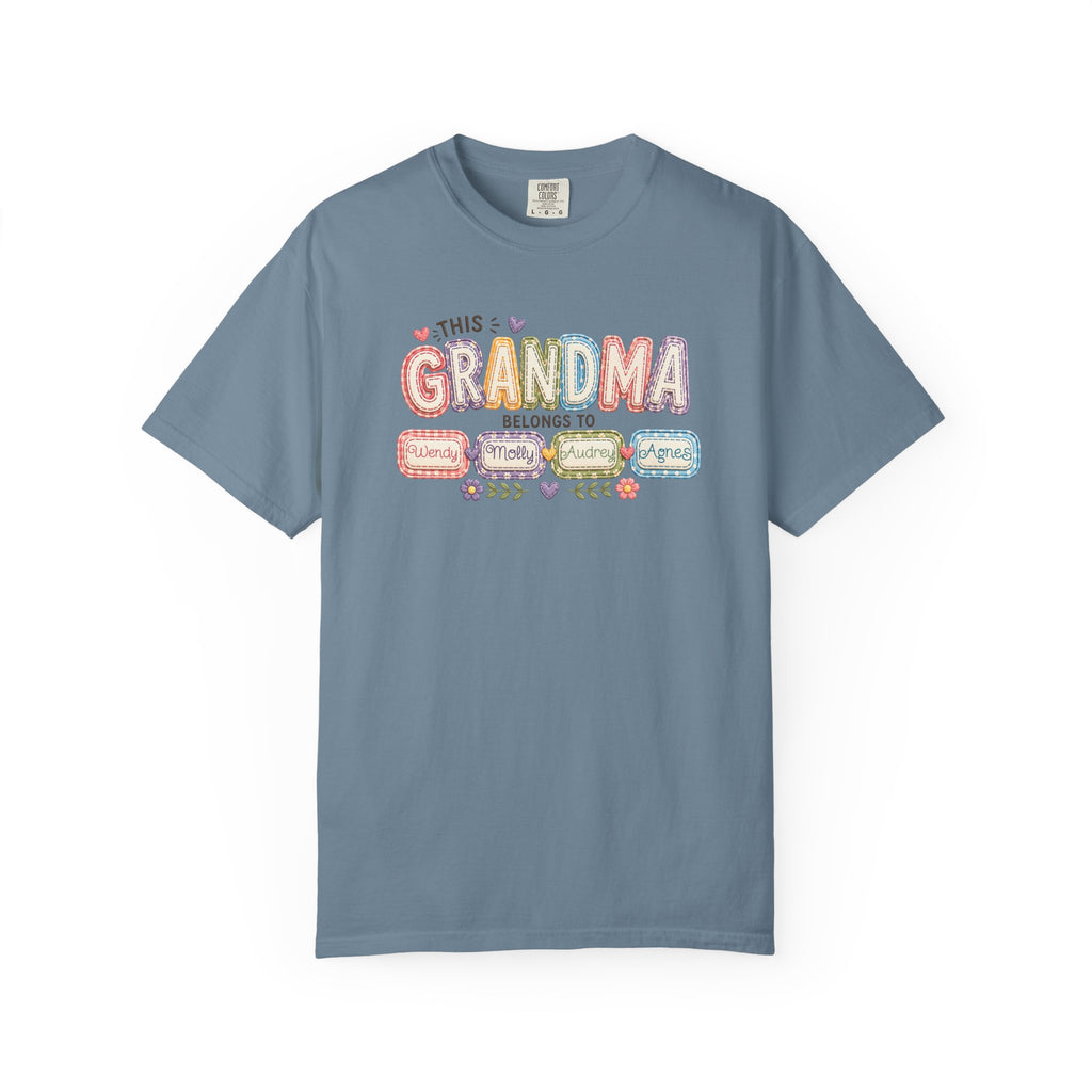 Grandma Belongs To Cute Pastel Family Names T-Shirt