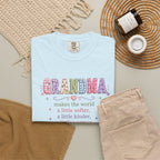 Grandma Floral T-Shirt — "Grandma makes the world a little softer, kinder, warmer"