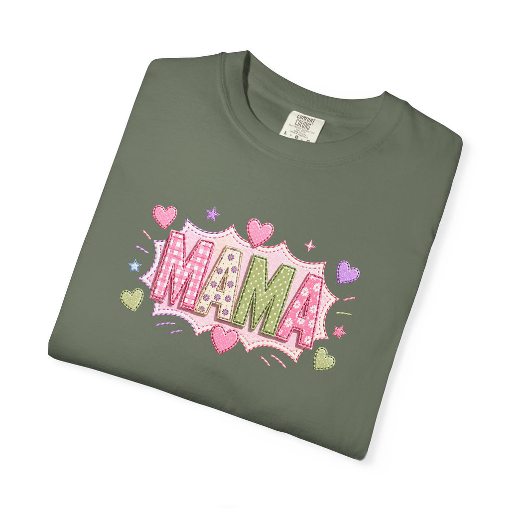 Mama Floral Heart T-Shirt — Cute Pink "MAMA" Mother's Day Tee