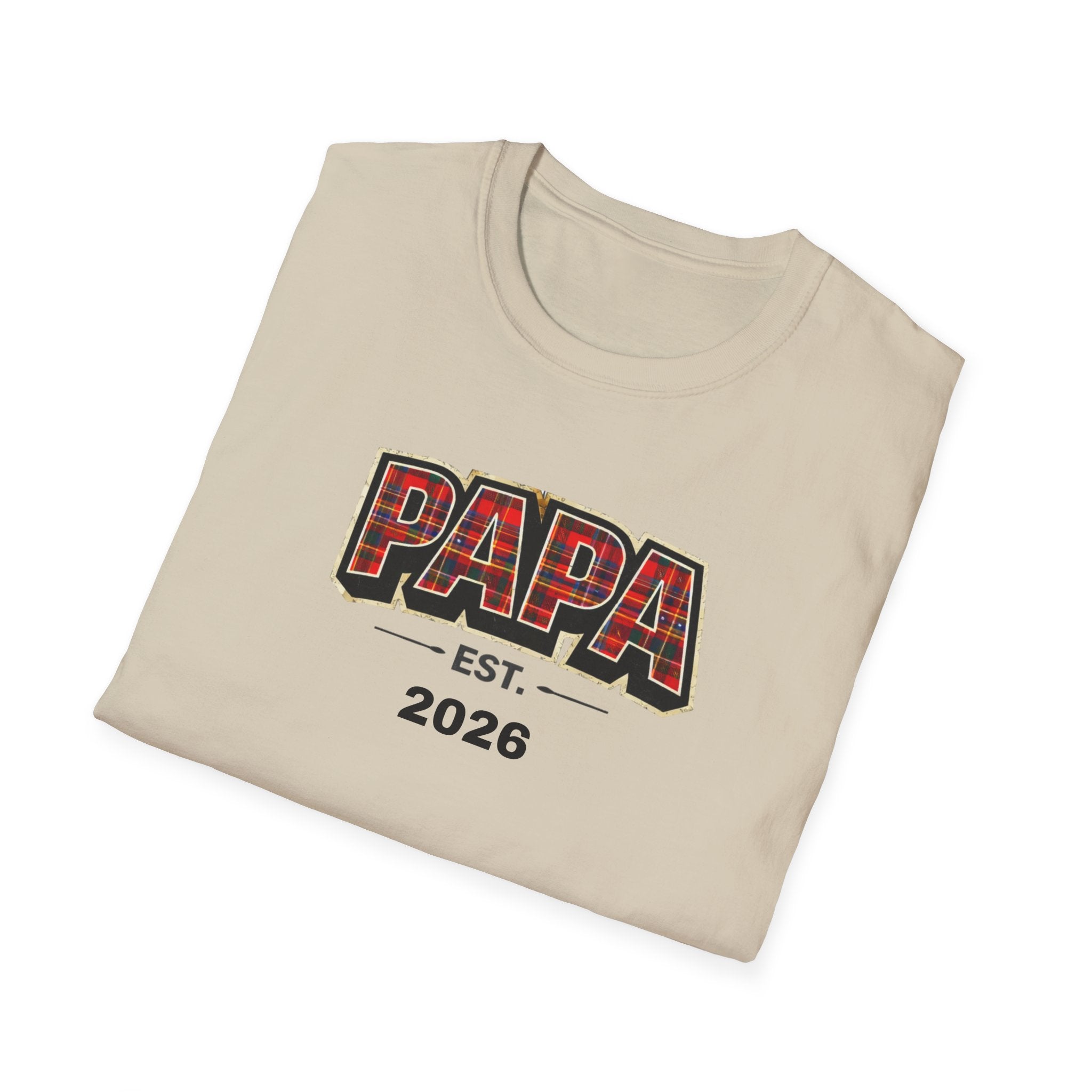Papa Est. 2026 T-Shirt — New Dad Gift Tee