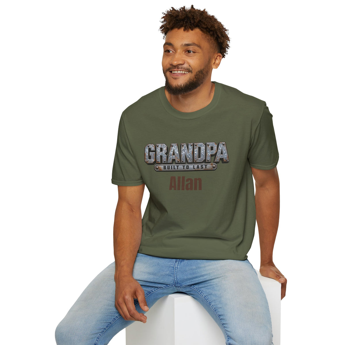Grandpa "Built to Last" T-Shirt — Personalise