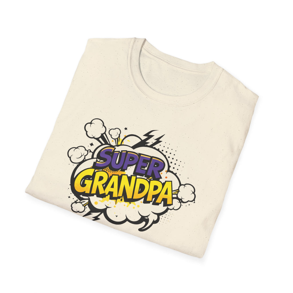 T-Shirt — "Super Grandpa" Comic-Style Graphic | Funny Father's Day Gift