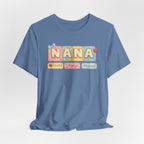 Nana Baby Blocks Tee — Personalized Grandmother Name Shirt