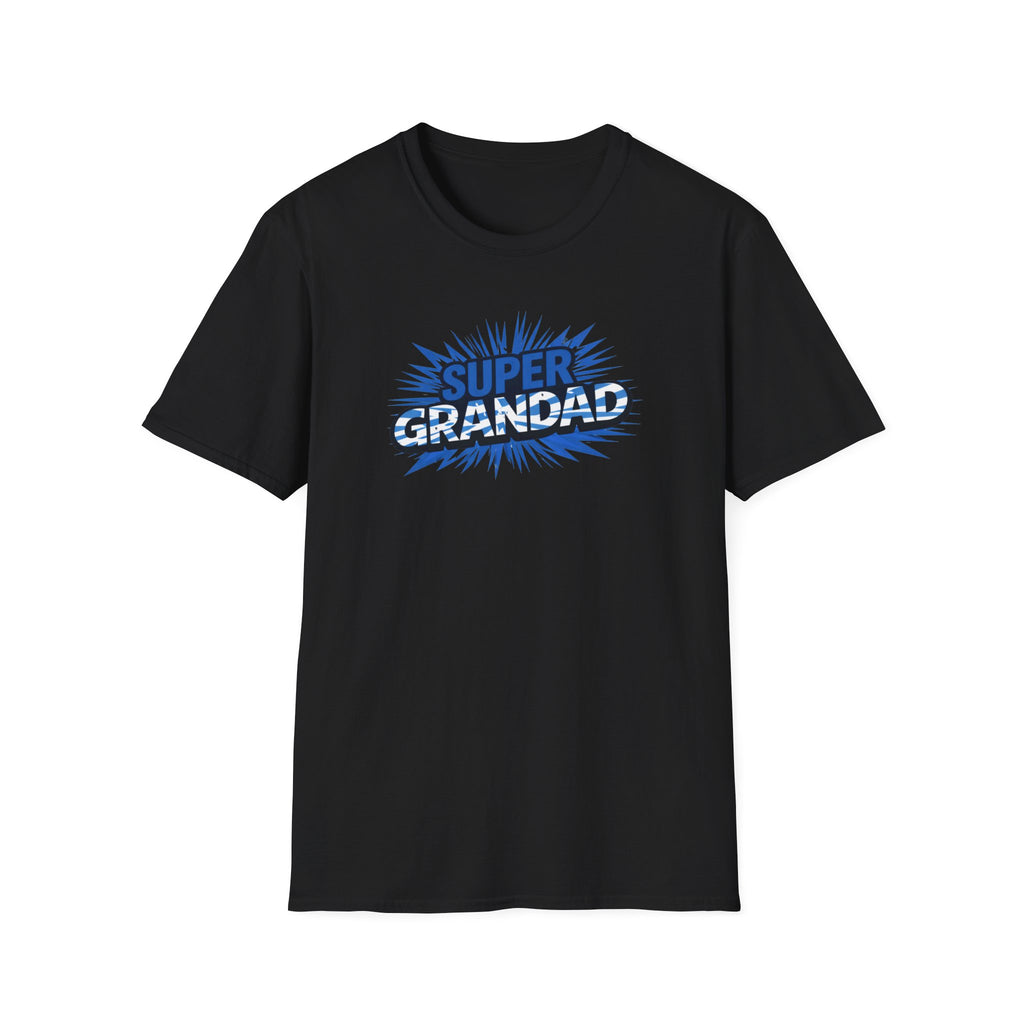 Super Grandad Scotland Flag/Scottish themed T-Shirt — Retro Comic Gift for Grandpa, Father’s Day & Birthday