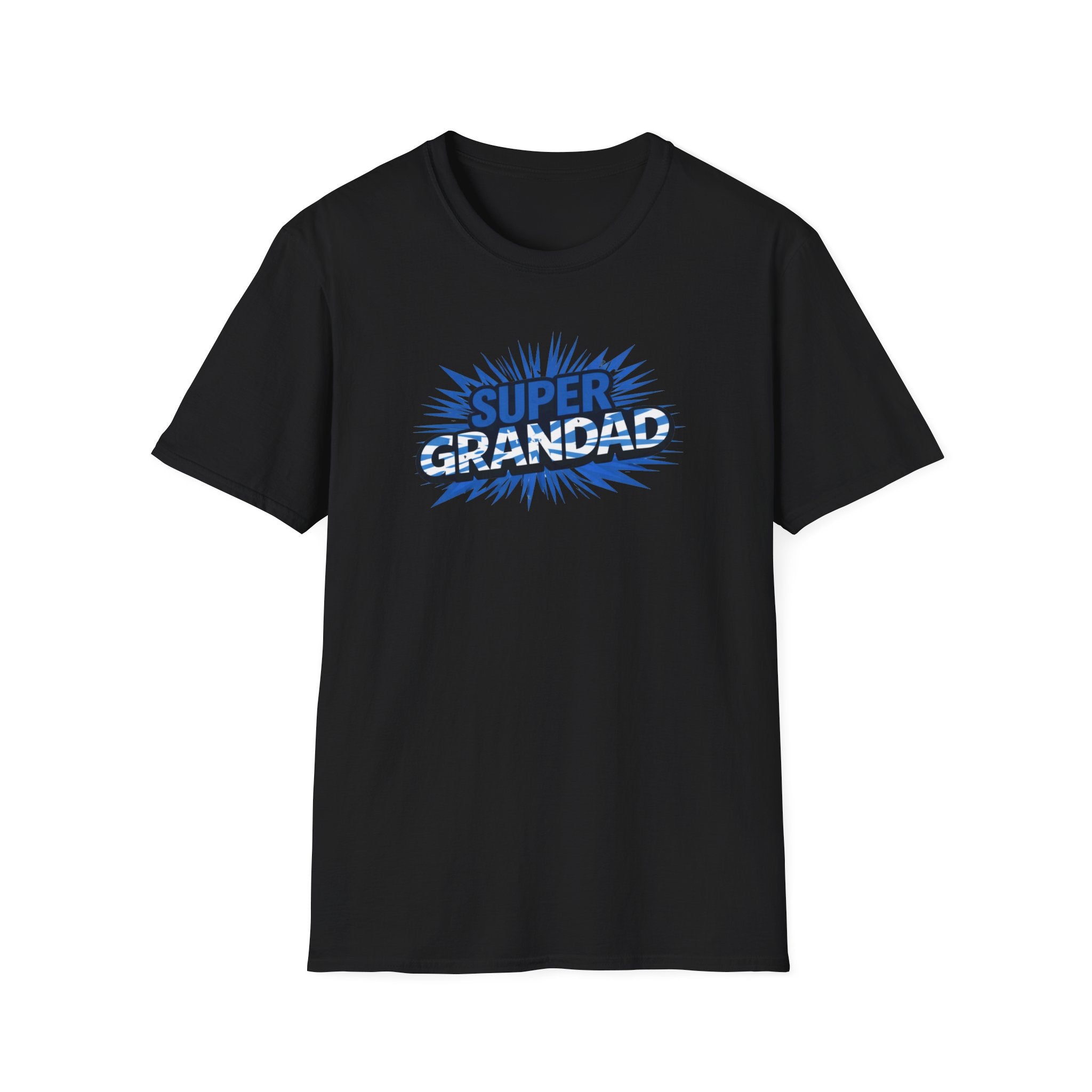 Super Grandad Scotland Flag/Scottish themed T-Shirt — Retro Comic Gift for Grandpa, Father’s Day & Birthday