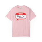 Glam-Ma Name Tag T-Shirt — "Hello My Name Is Glam-Ma (Obviously)" Graphic Tee