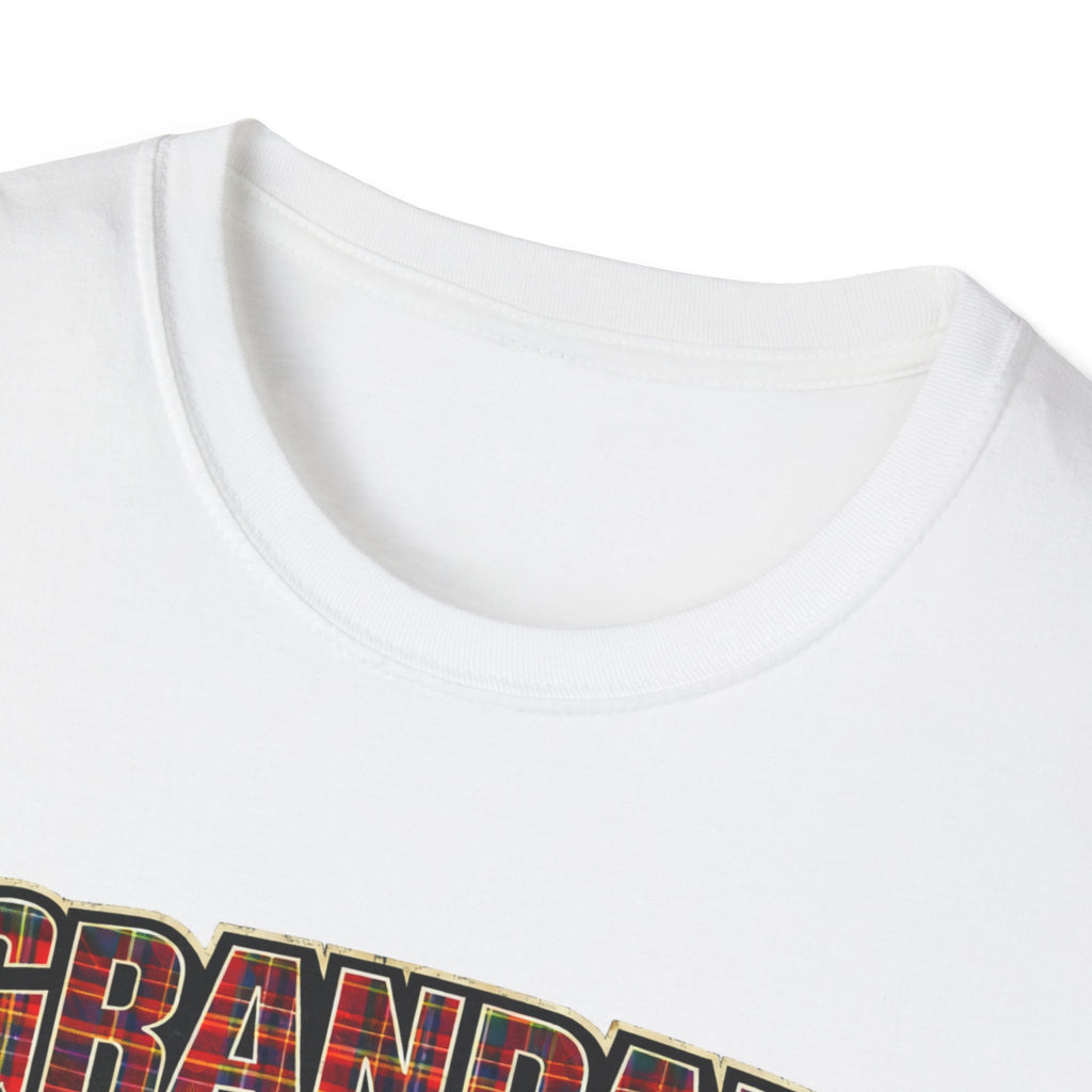 Grandad Plaid Family T-Shirt — "Loved by the Little Clan" Gift Tee