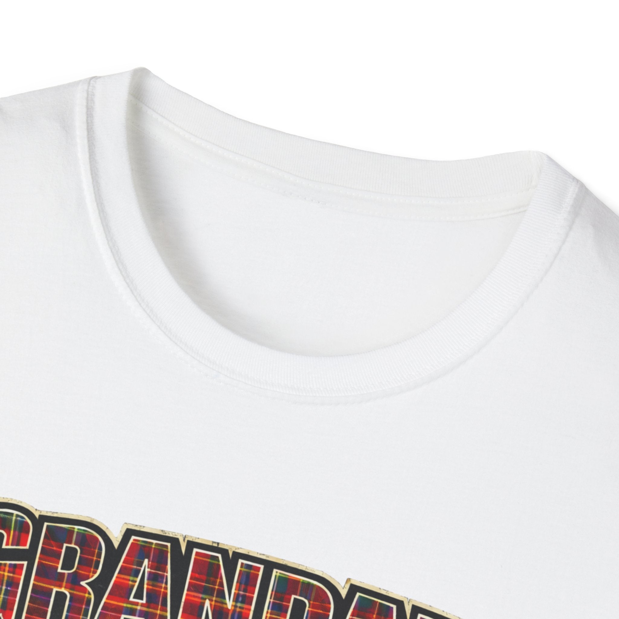 Grandad Plaid Family T-Shirt — "Loved by the Little Clan" Gift Tee
