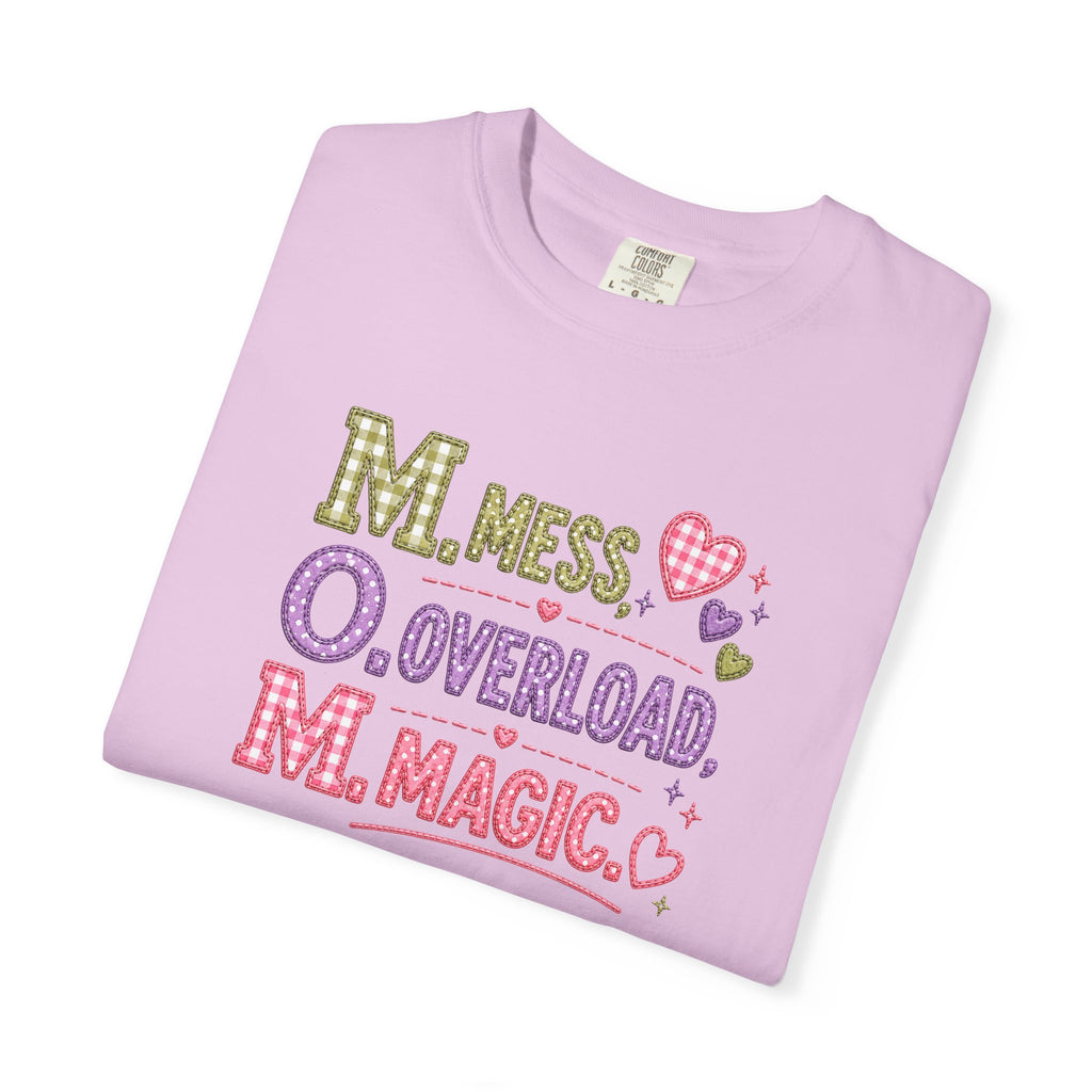 M.O.M. Graphic Tee — "Mess Overload Magic" Cute Mom Shirt