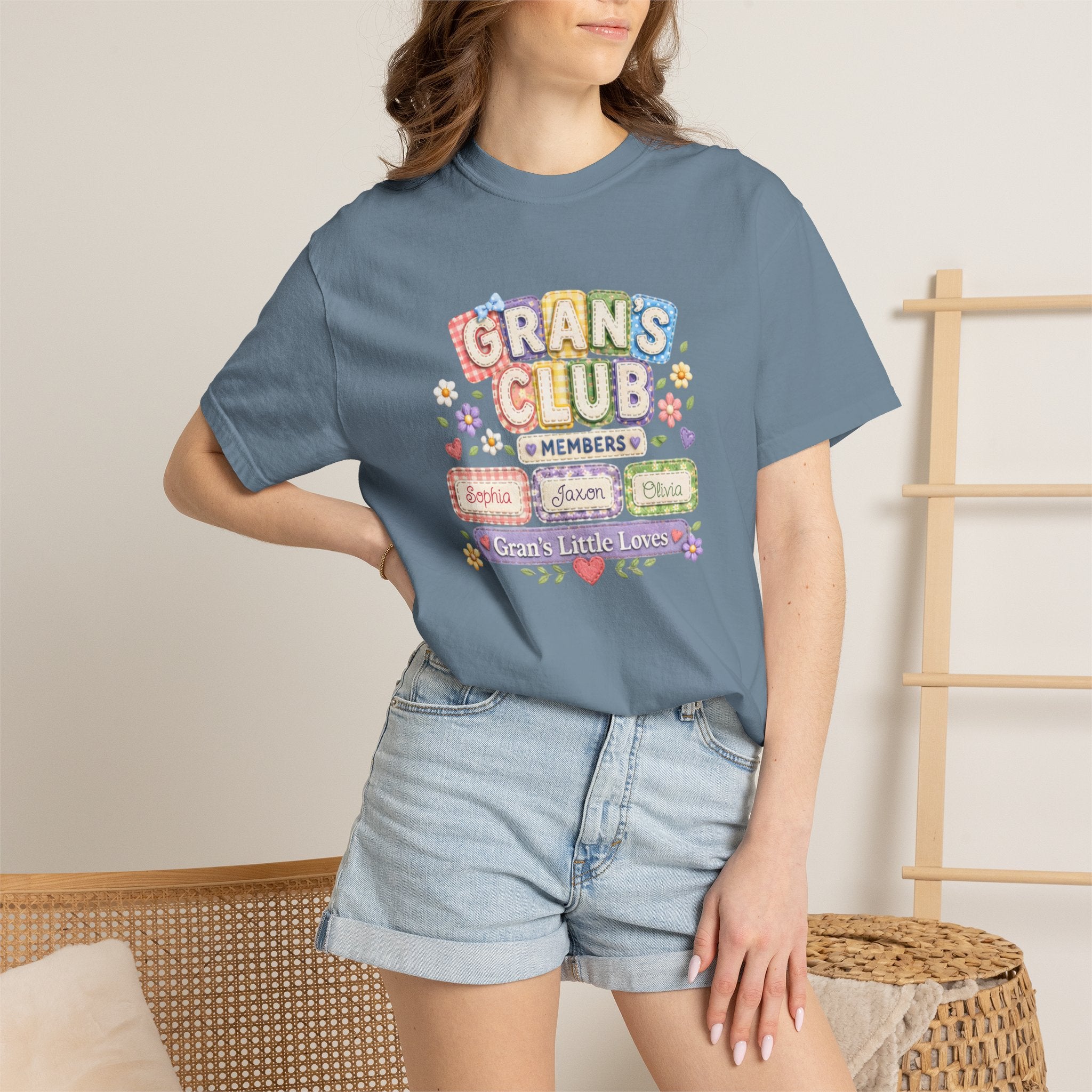 Grans Club T-Shirt – Personalized ‘Grans Club’ Family Names Tee