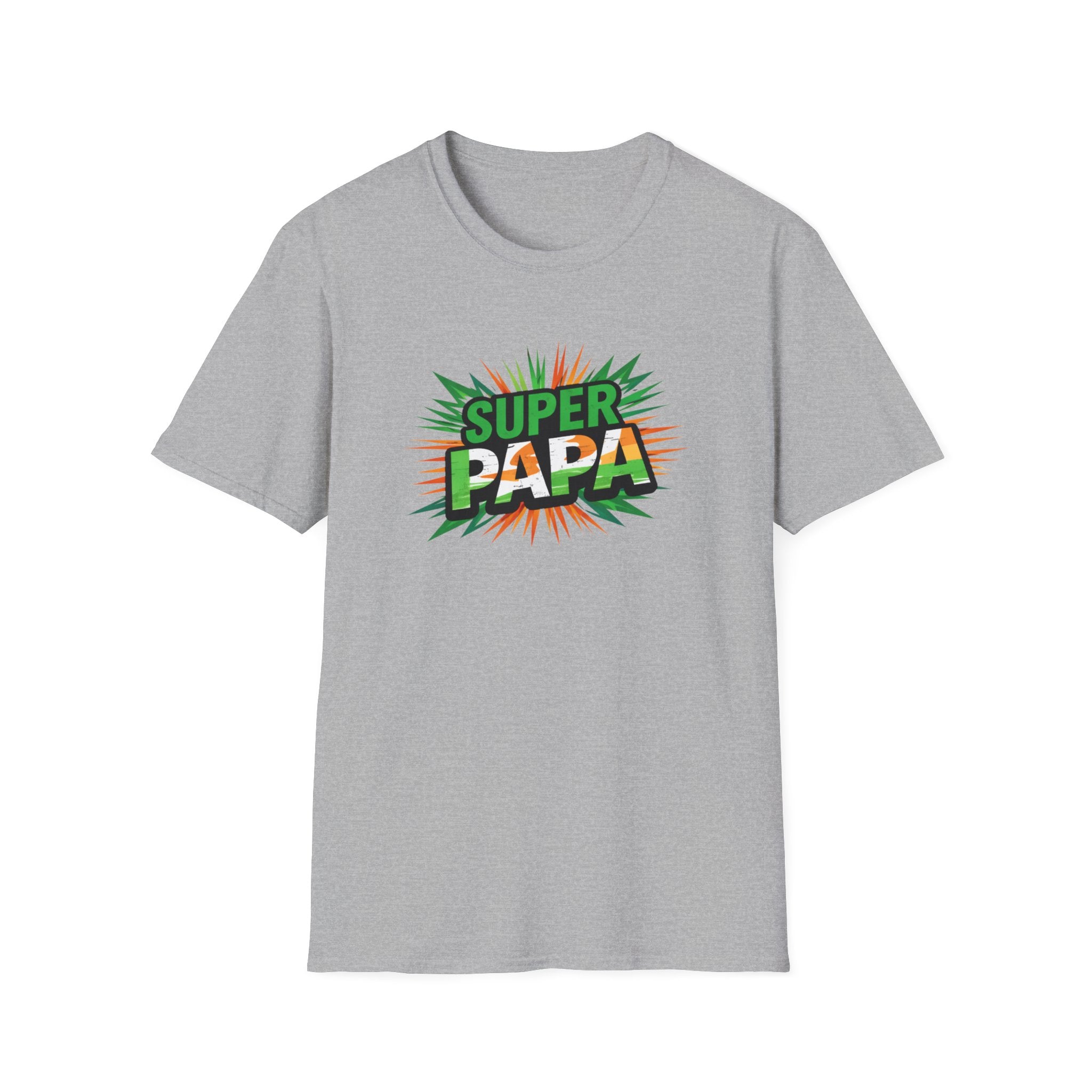 Super Papa Ireland Flag/Irish themed T-Shirt – Comic-Style Father’s Day Tee