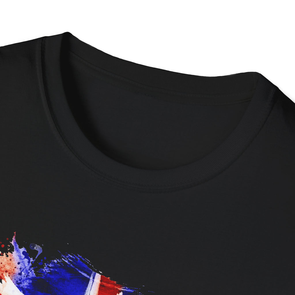 Union Jack Paint Brush UK Flag T-Shirt — British Pride Graphic Tee