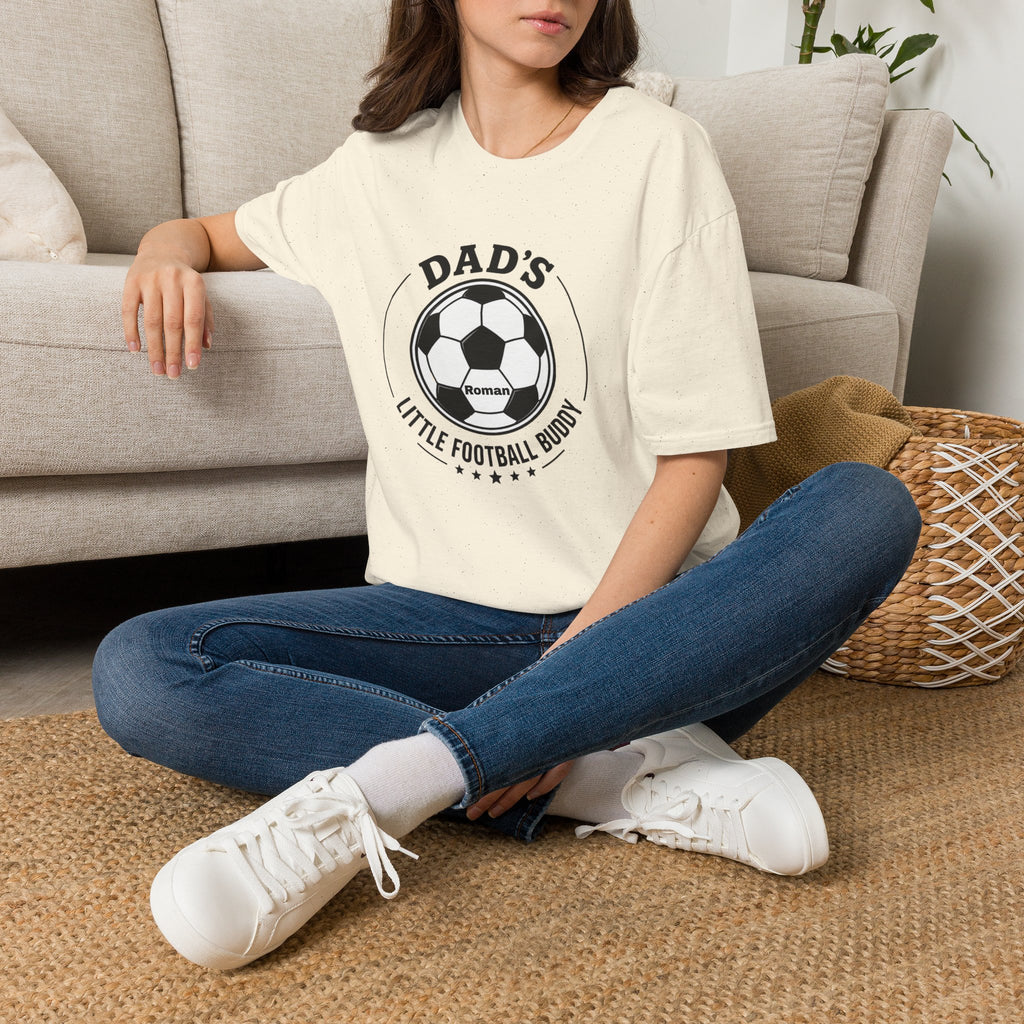 Dad's Little Football Buddy Tee -Add Name- Personalise
