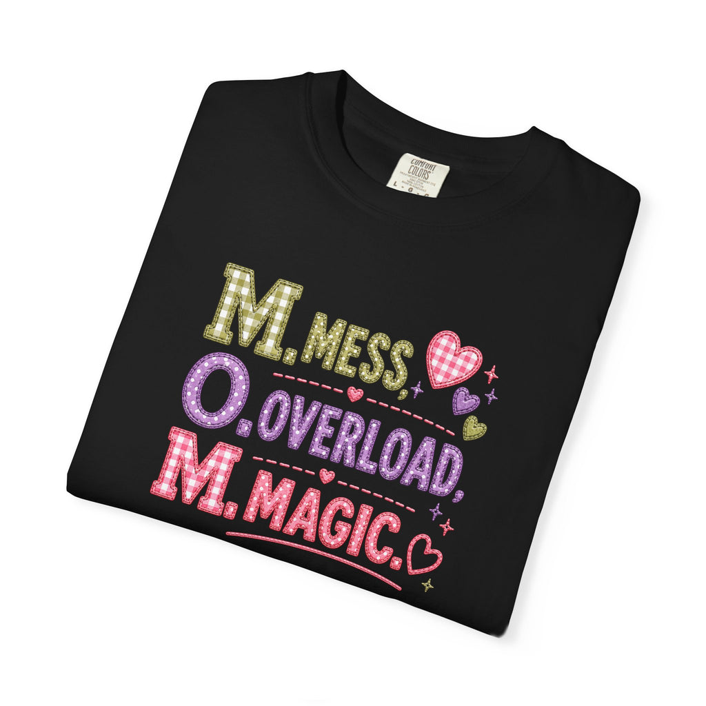 M.O.M. Graphic Tee — "Mess Overload Magic" Cute Mom Shirt