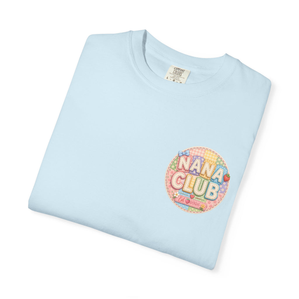 Nana Club T-Shirt — Retro Rainbow Badge Graphic