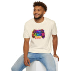 Gamer Dad Colourful Controller Design T-Shirt