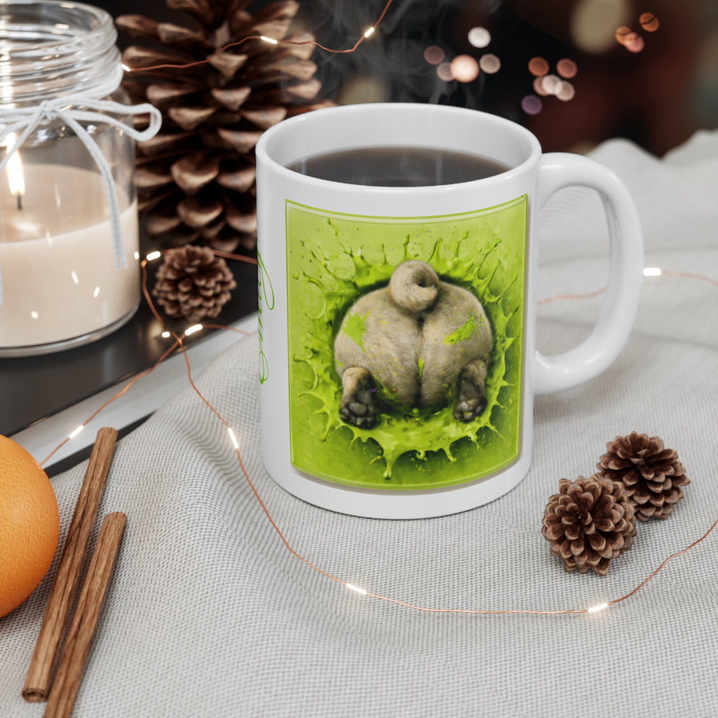 Pug Love Coffee Mug - "I Puggin' Love You" Personalized Pet Name Ceramic Mug
