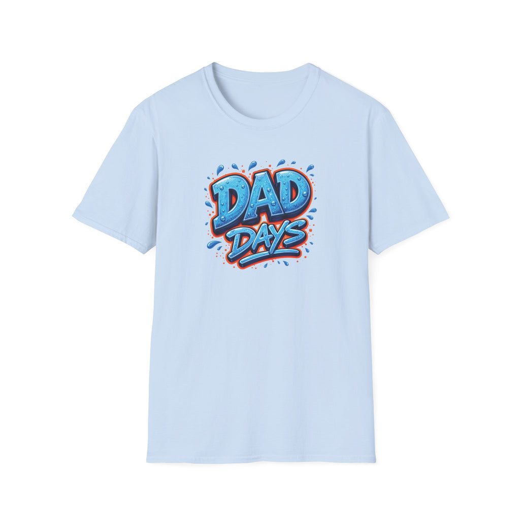 "Dad Days" Blue Graffiti Father T-Shirt