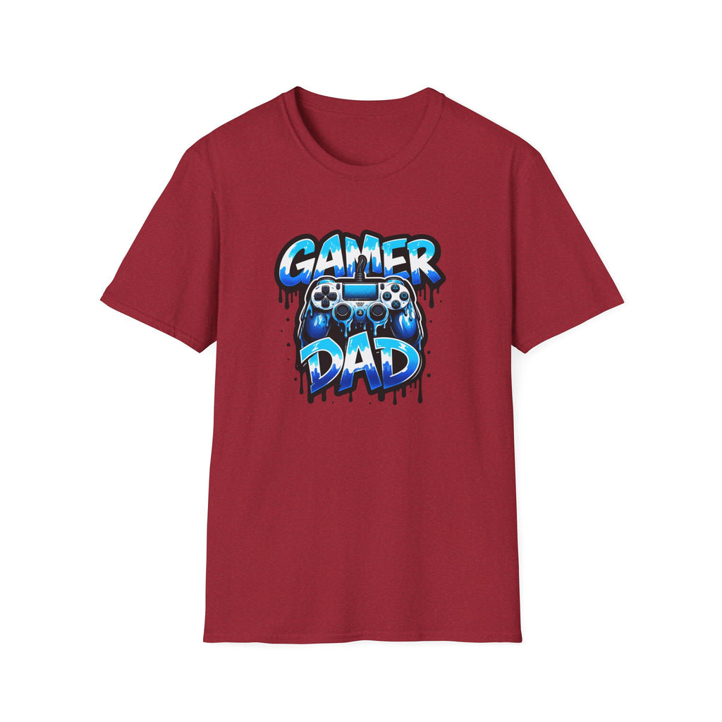 Gamer Dad T-Shirt — Blue Controller T-shirt