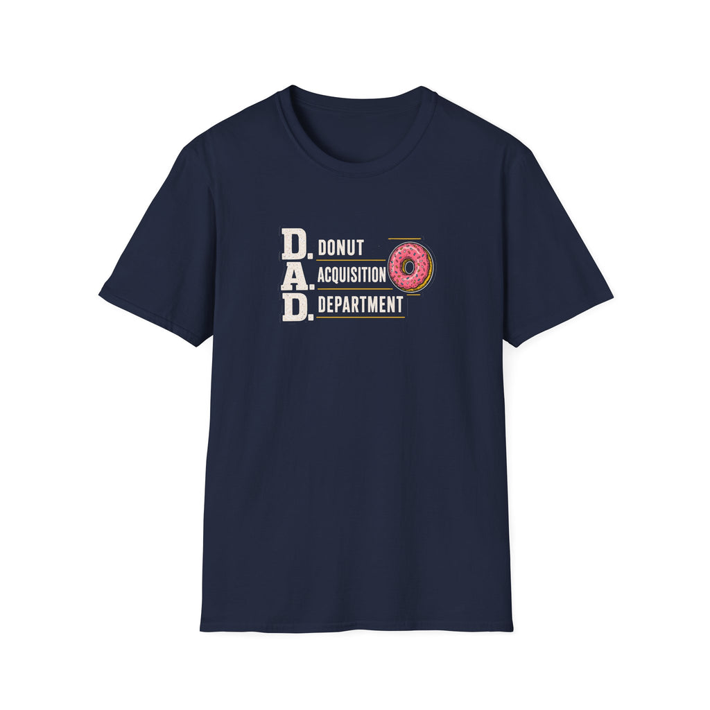 Donut Acquisition Department T-Shirt – D.A.D. Funny Dad Shirt for Donut Lovers
