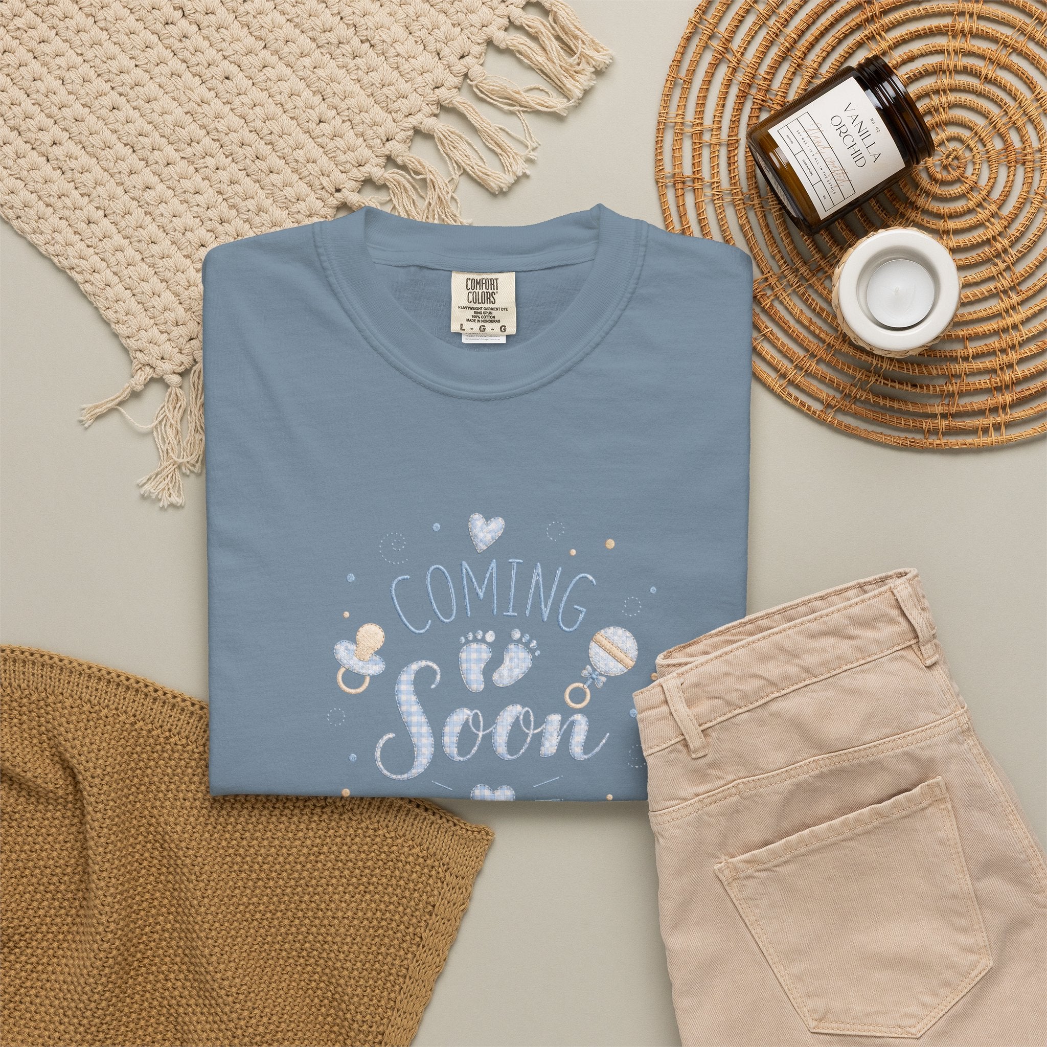 Coming Soon Baby T-Shirt — Gender Reveal Pregnancy Announcement Tee