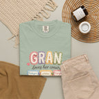 Gran Loves Her Crew T-Shirt — Personalized Grandma Family Names Tee