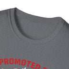 Promoted to Dad T-Shirt — New Dad Announcement Gift, Father’s Day Tee