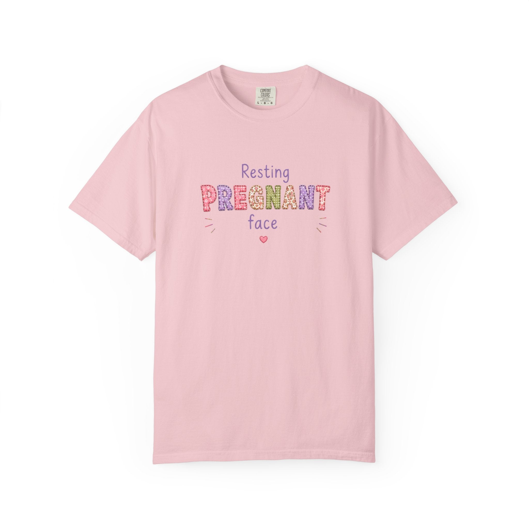Pregnant Face T-Shirt — "Resting Pregnant Face" Cute Maternity Tee