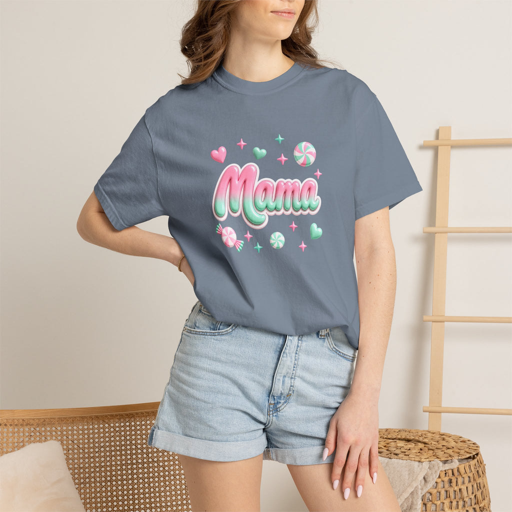 Mama Pastel Candy Script T-Shirt