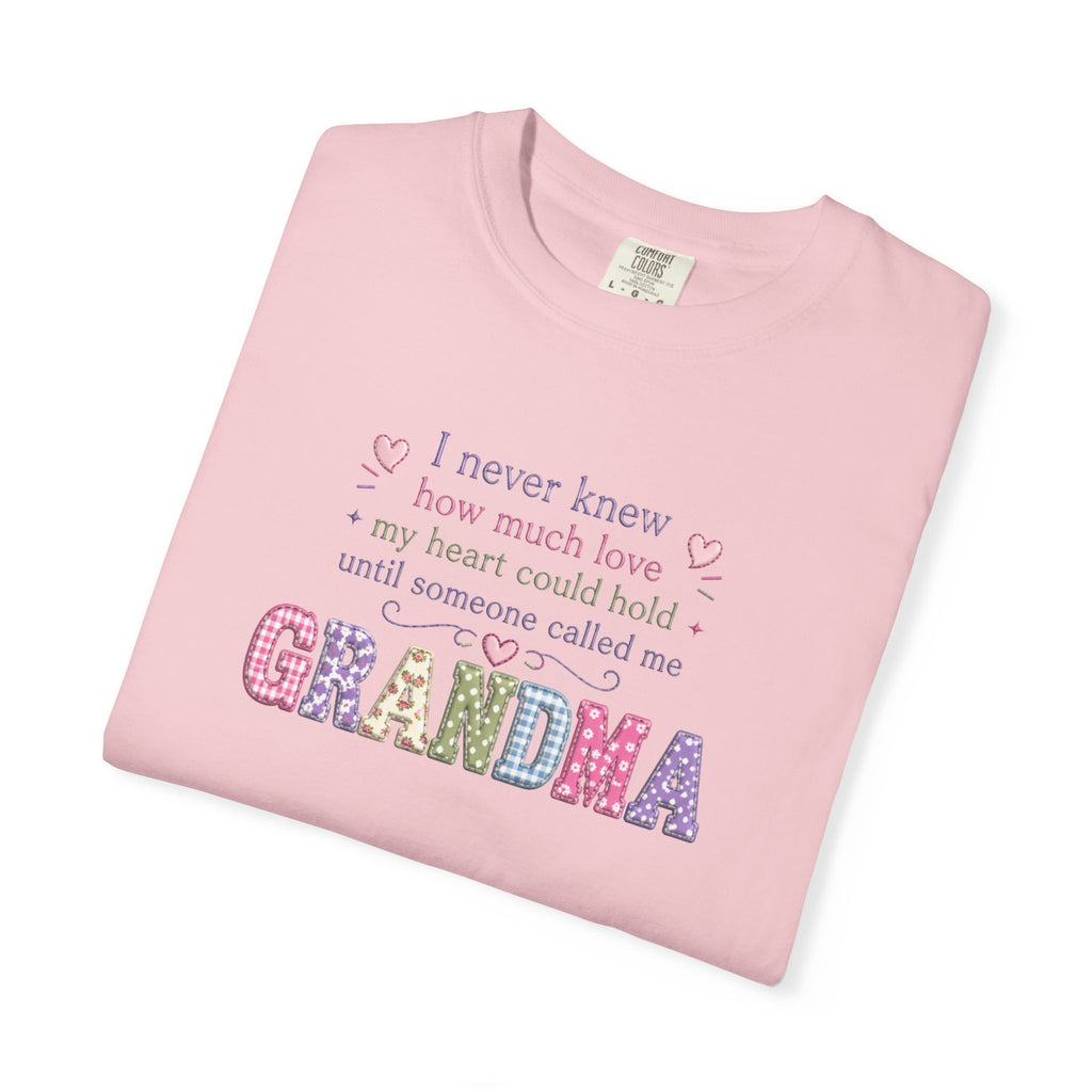 Grandma Floral Lettering T‑Shirt – "I Never Knew How Much Love" Mother's Day Gift