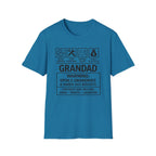 Grandad Warning T-Shirt — 'Warning: Spoils Grandkids & Hands Out Biscuits' Funny Grandpa Shirt