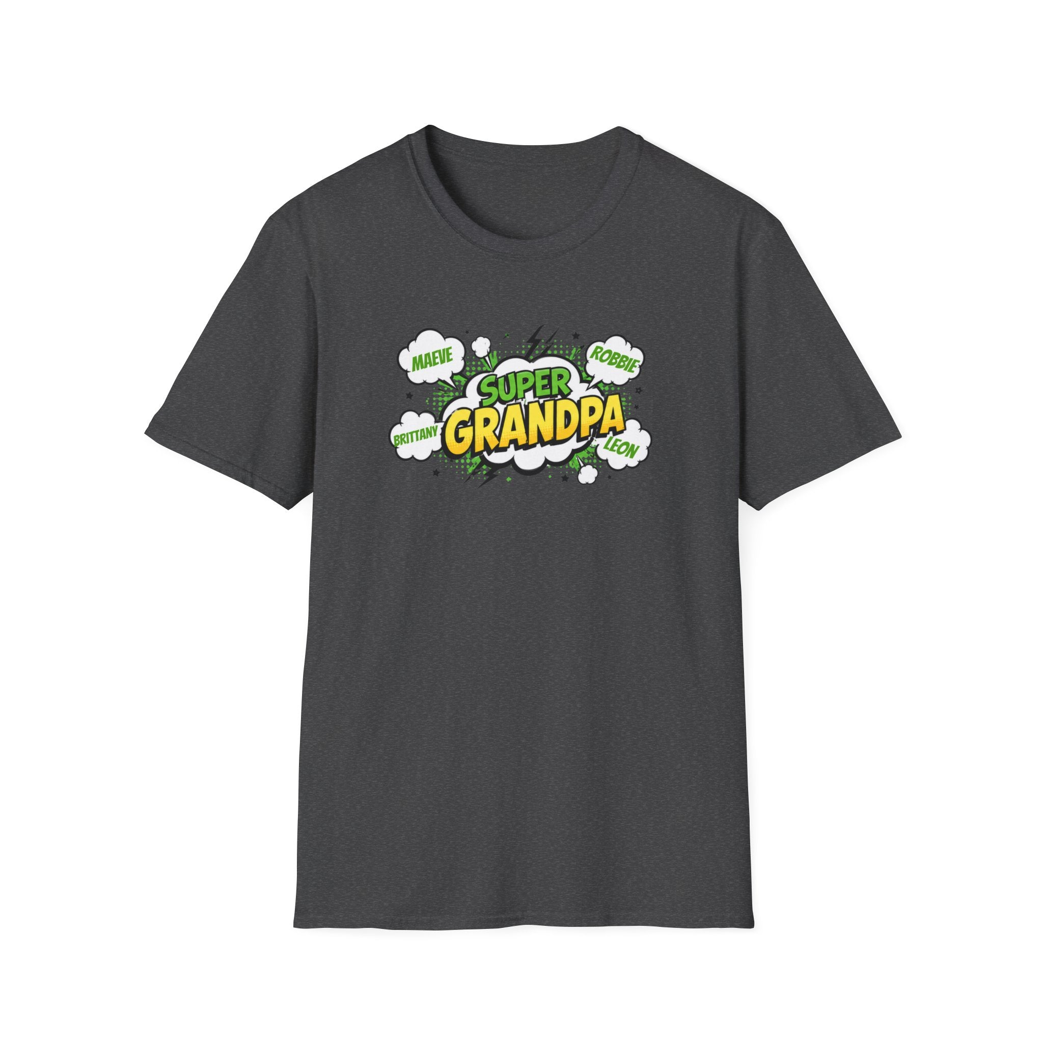 Super Grandpa T-Shirt – Comic Book Style Grandfather Gift