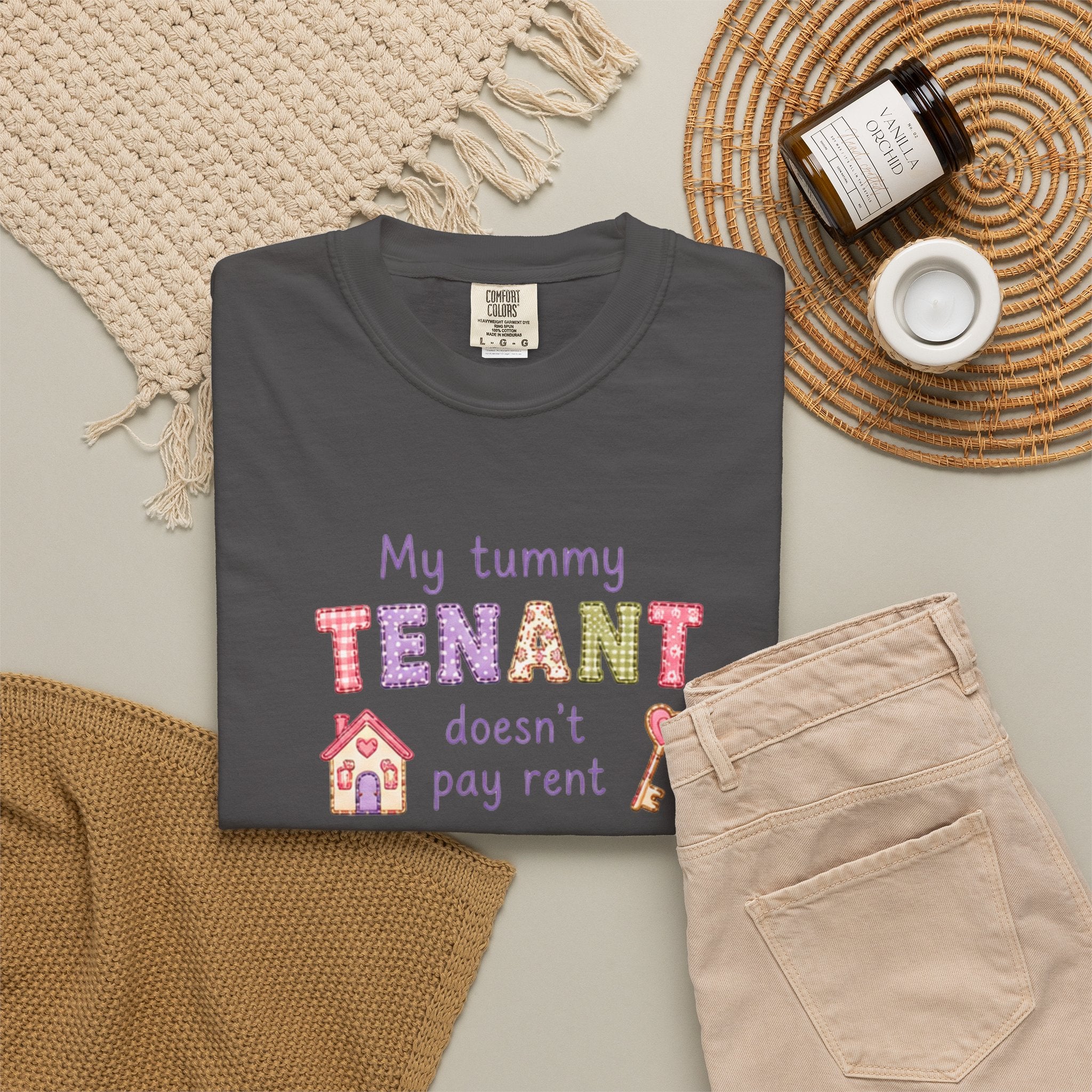 My Tummy Tenant Doesn't Pay Rent T-Shirt