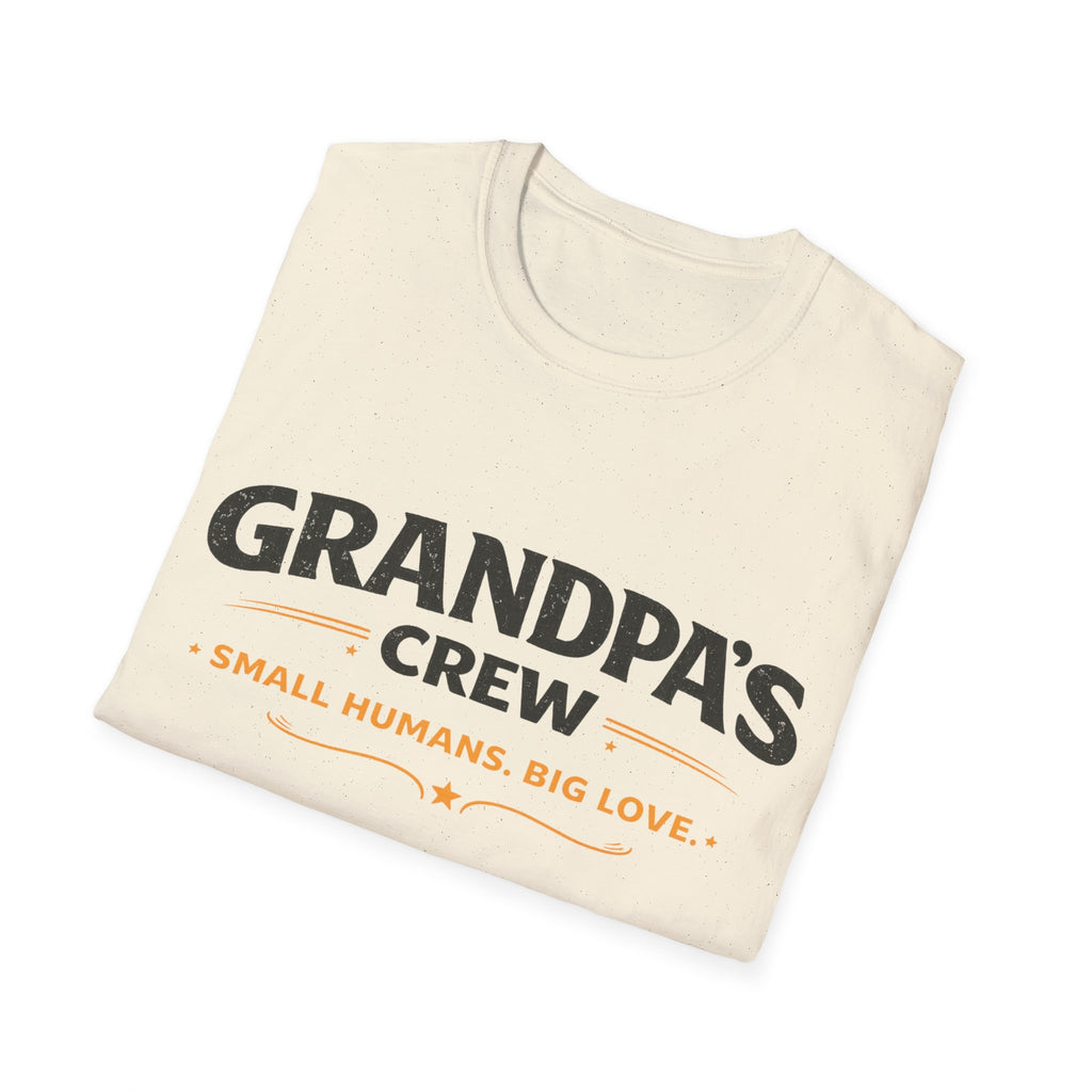 Grandpa's Crew T-Shirt — "Small Humans, Big Love" Grandpa Gift