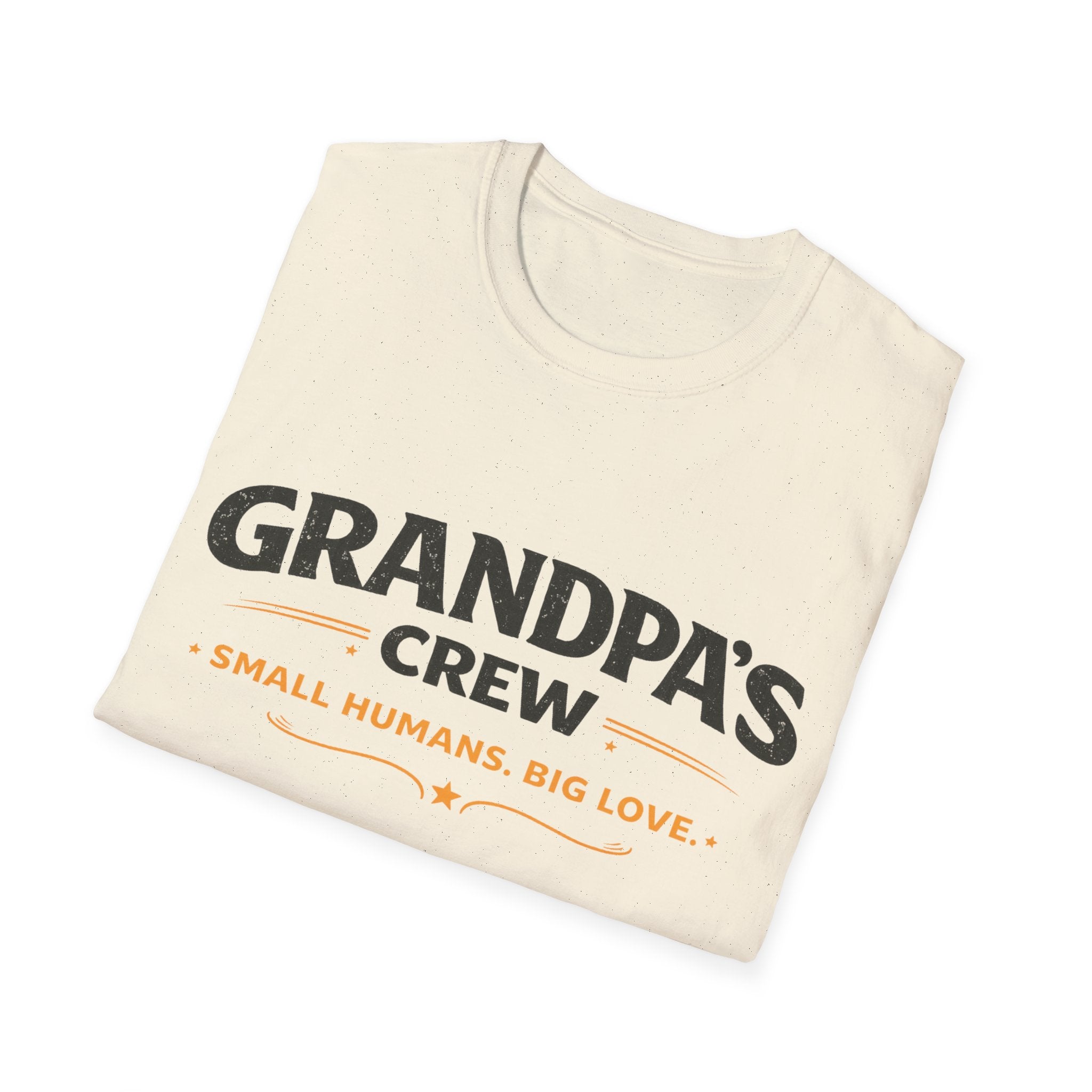 Grandpa's Crew T-Shirt — "Small Humans, Big Love" Grandpa Gift