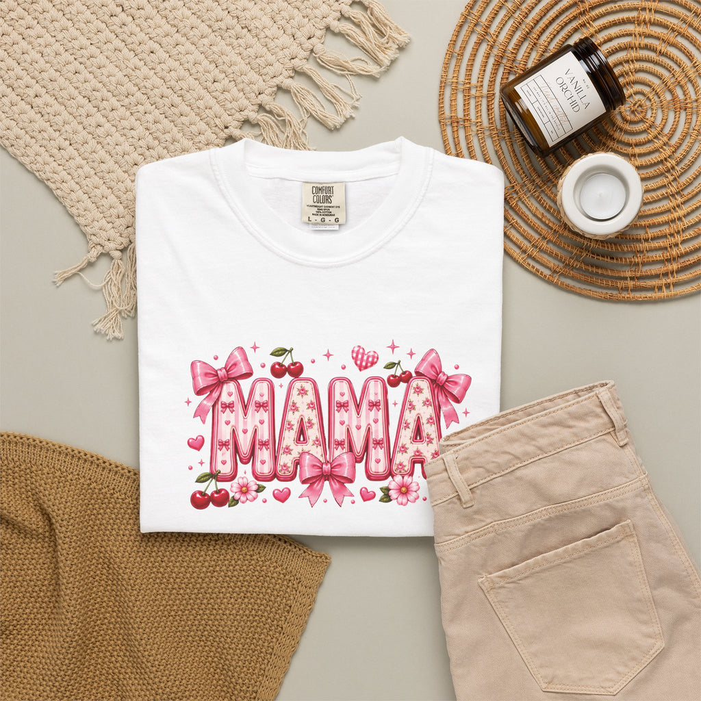 MAMA Floral Heart T-Shirt