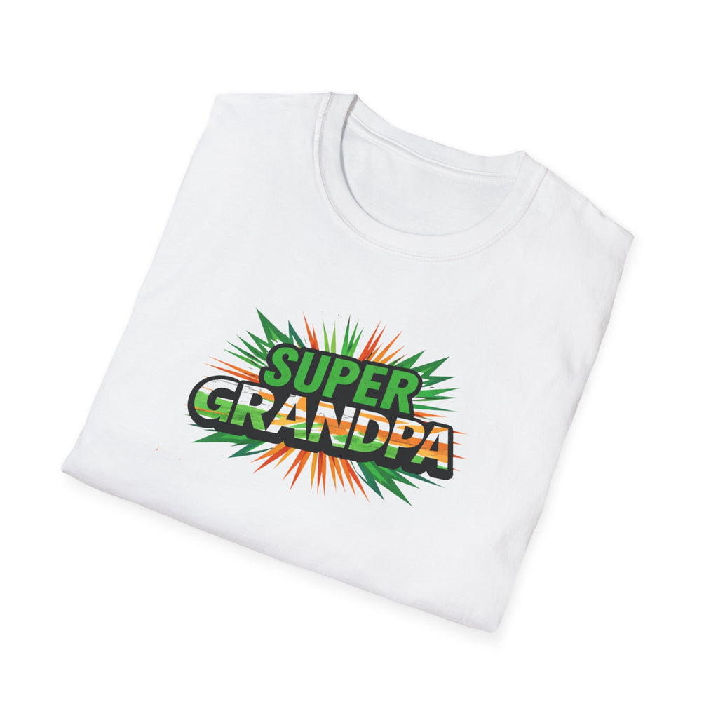Super Grandpa Ireland Flag/Irish themed T-Shirt — Retro Comic Father's Day Gift