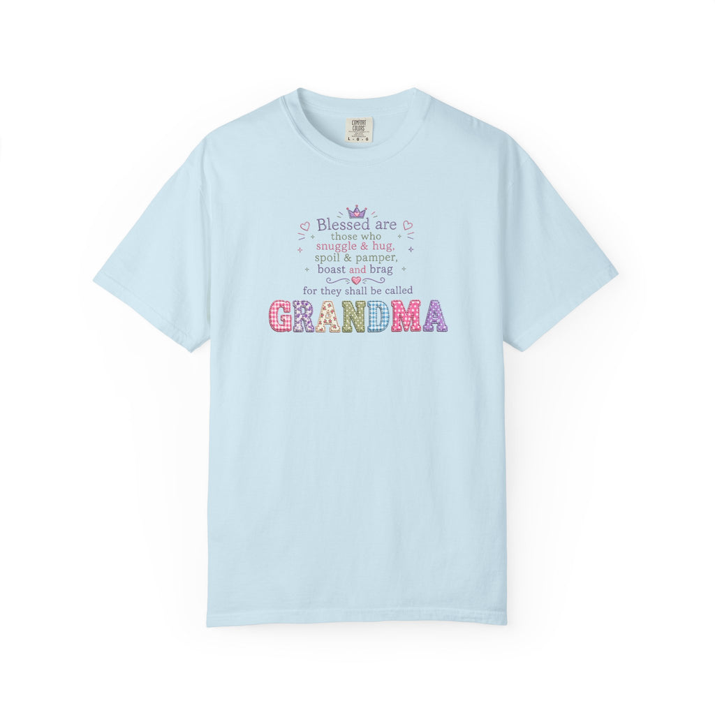 Grandma Floral Scripture T-Shirt — Blessed Are Those Who Are Pure in Heart
