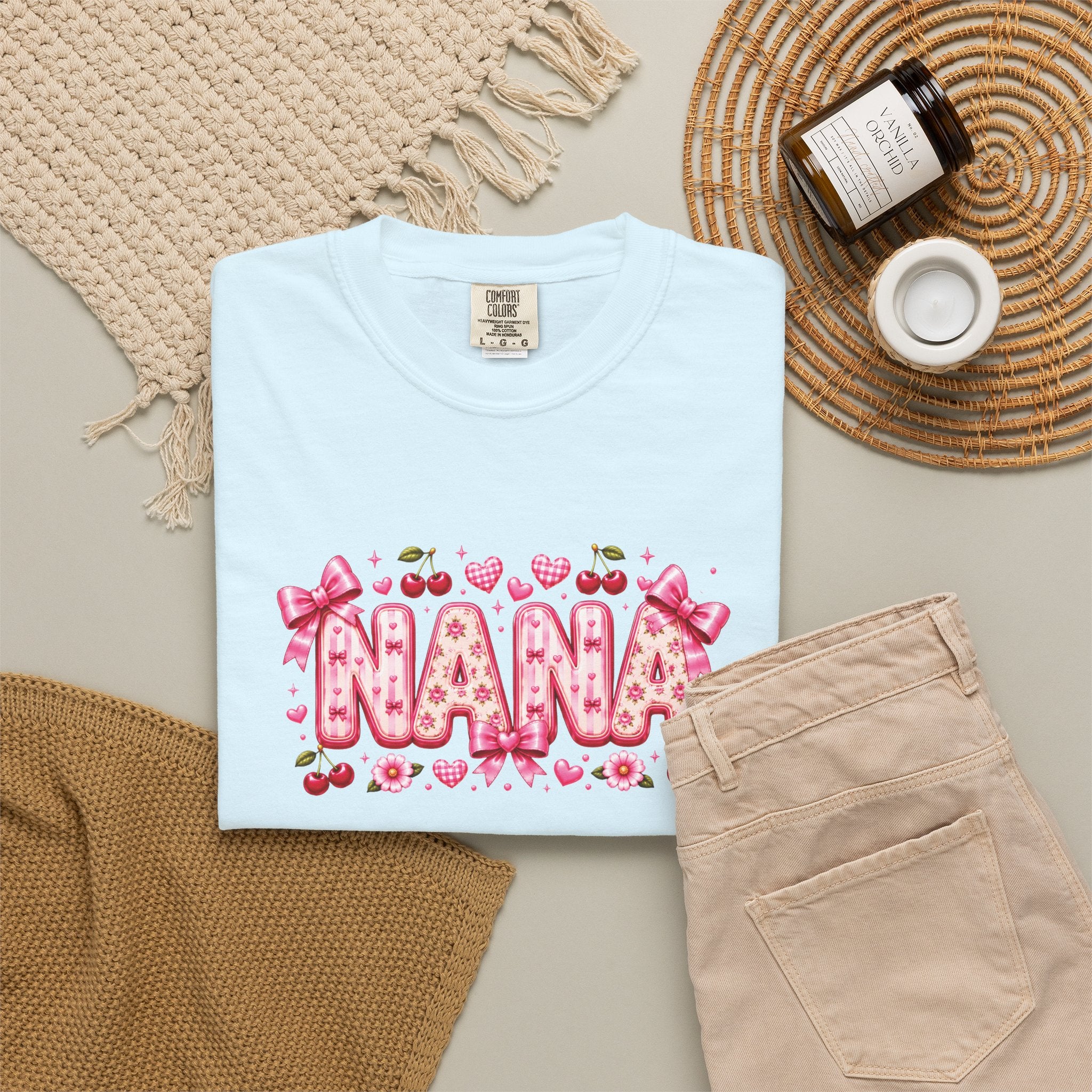 NANA Floral Heart T-Shirt