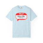 Glam-Ma Name Tag T-Shirt — "Hello My Name Is Glam-Ma (Obviously)" Graphic Tee