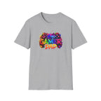 Gamer Dad Colourful Controller Design T-Shirt