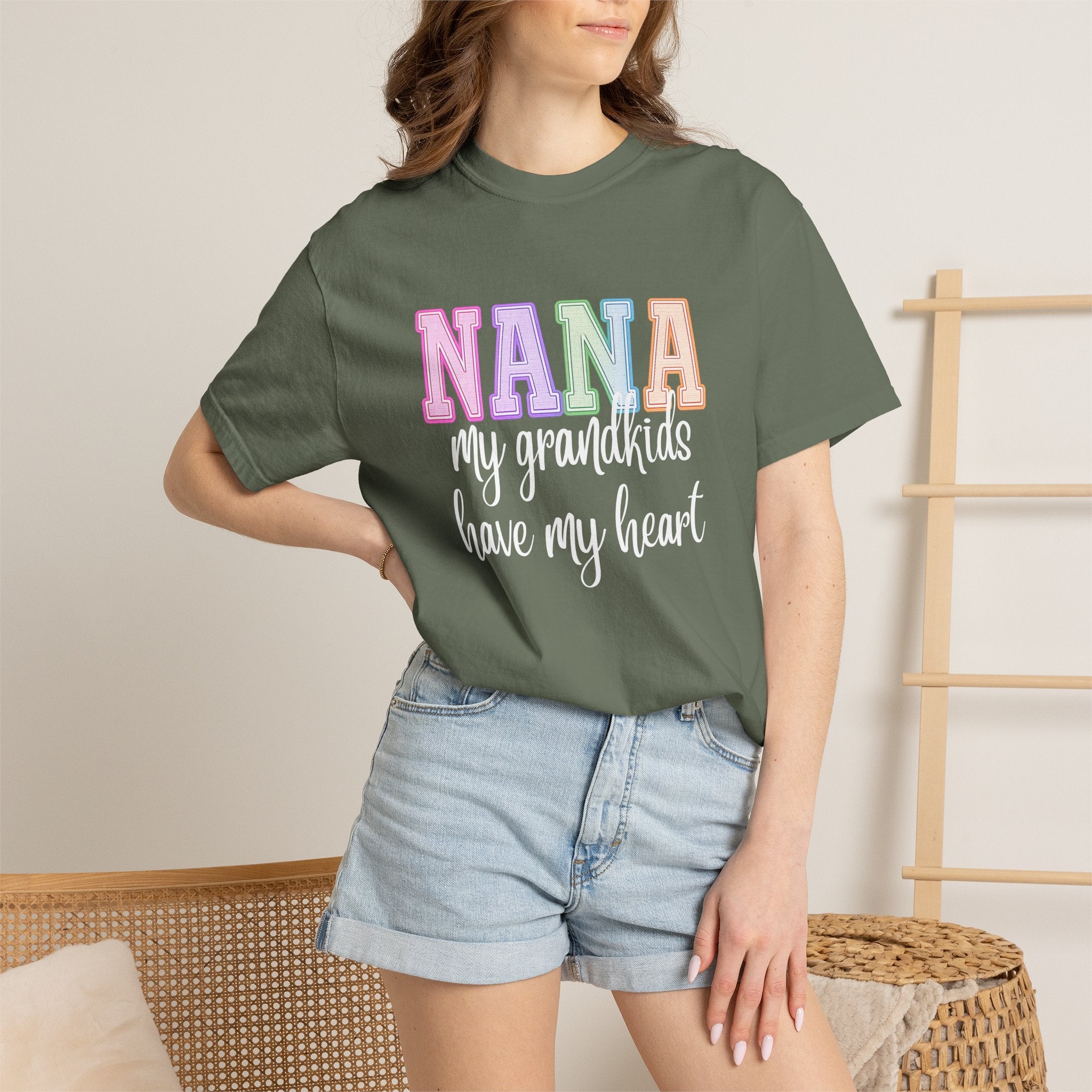 NANA My Grandkids Have My Heart Tee