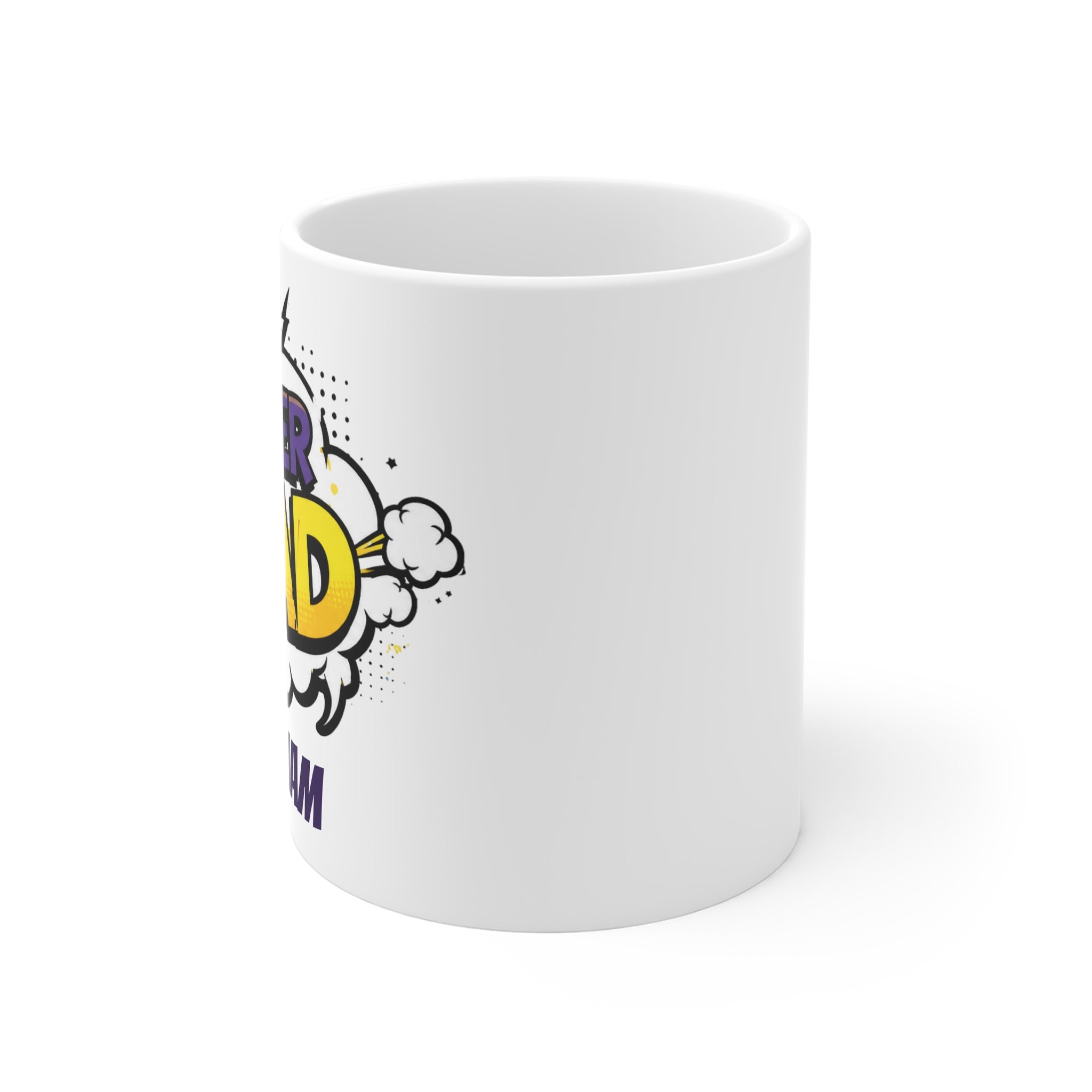 Super Dad Mug — Personalized "William" Comic Book Style Father's Day Gift