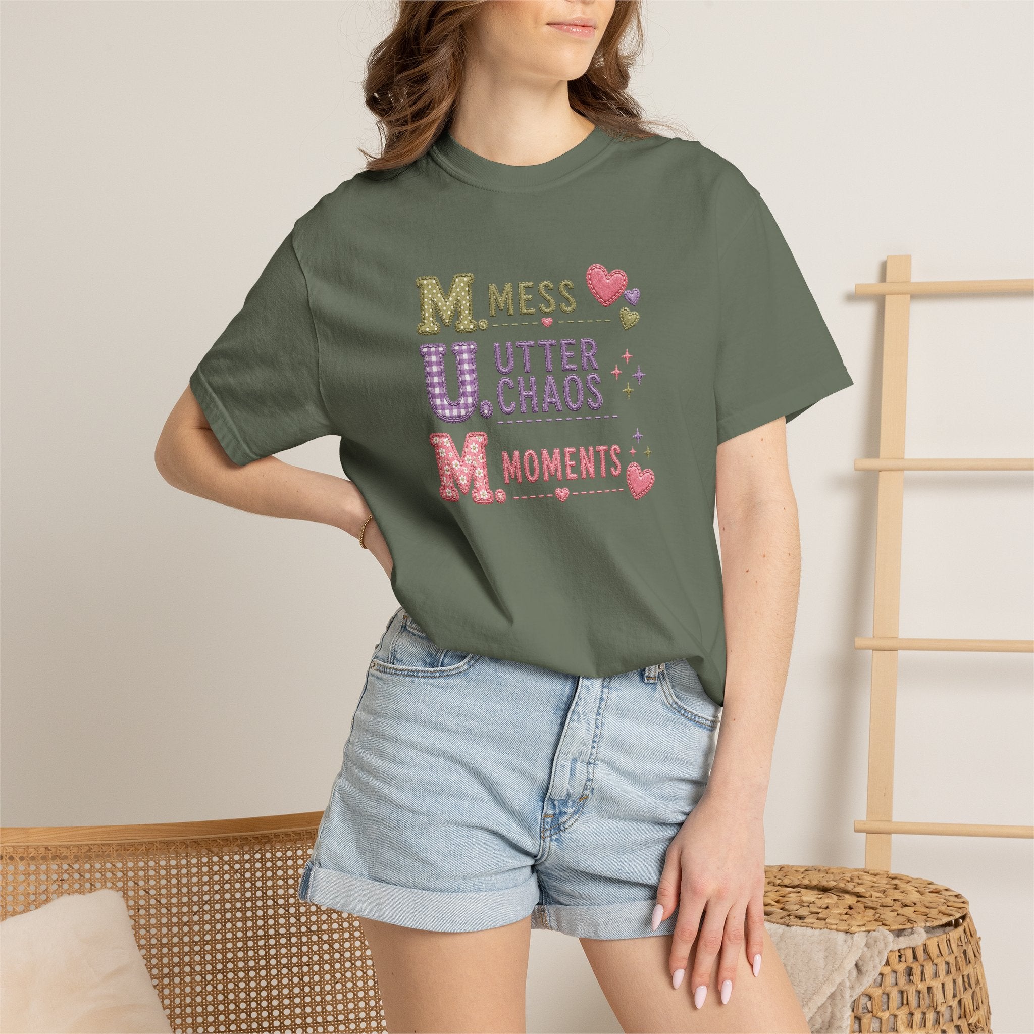 M.U.M. Acronym T-Shirt – "Mess, Utter Chaos, Moments" Mother's Day Graphic Tee