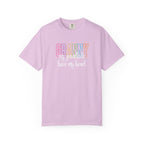 Grandma T-Shirt - "Grandma my grandkids have my heart" Soft Pastel Gift for Mothers & Grandparents