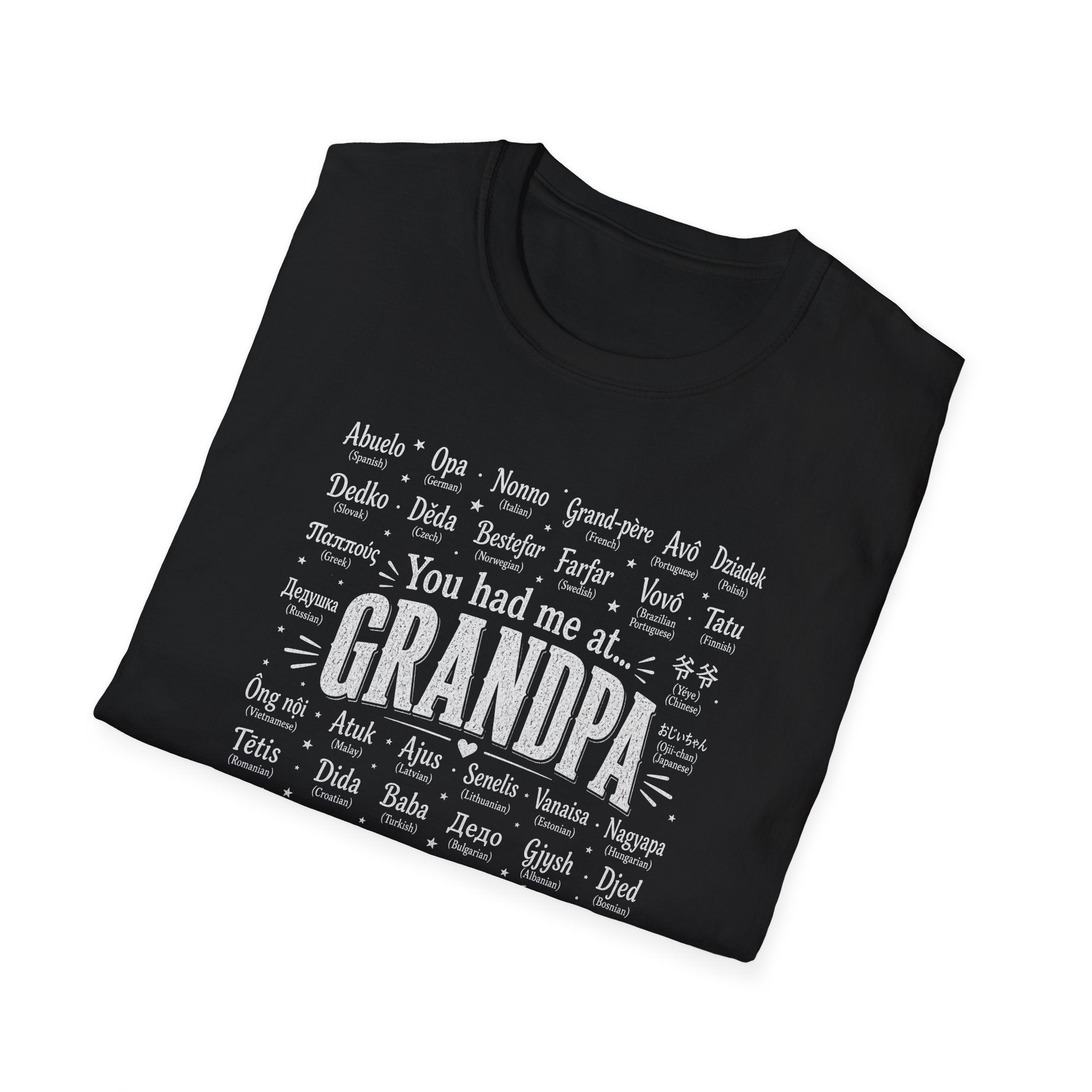 You Had Me at Grandpa T-Shirt — Retro Family Name Gift for Grandfathers