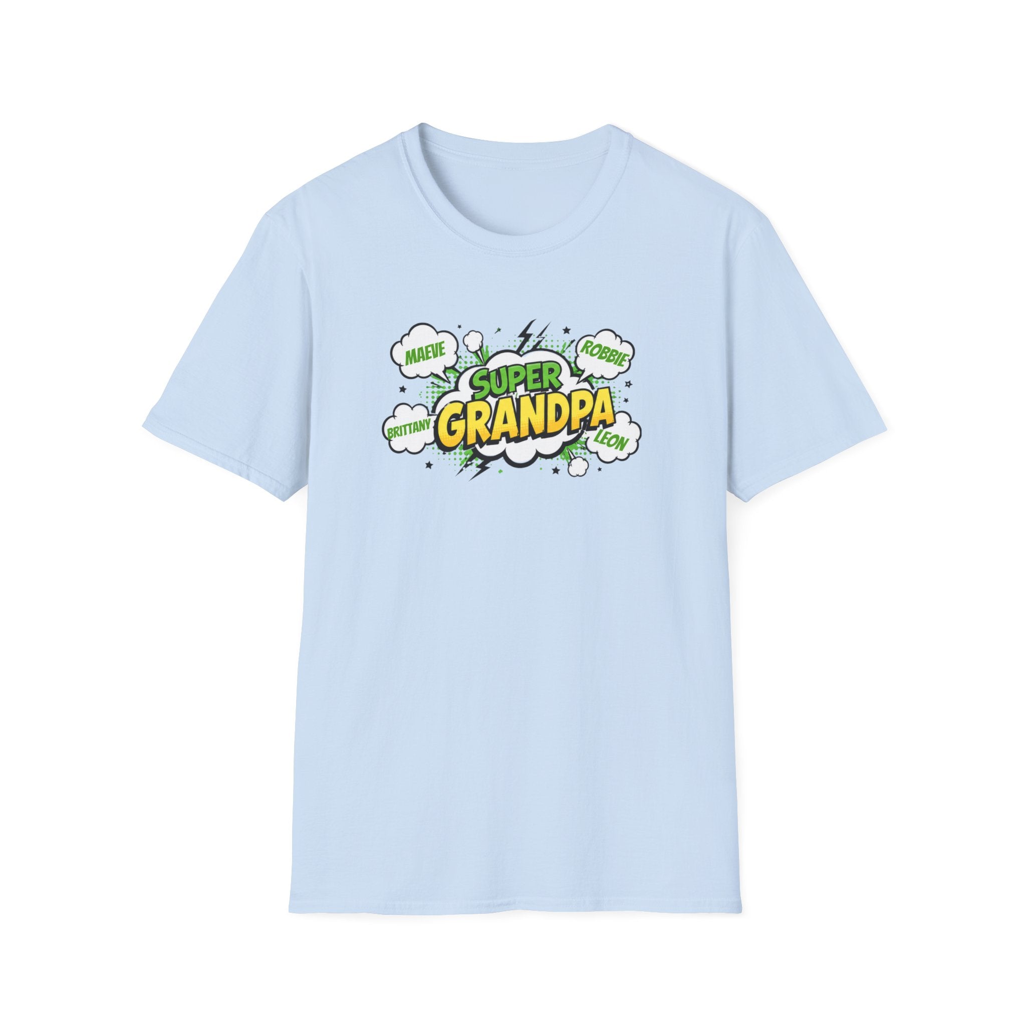 Super Grandpa T-Shirt – Comic Book Style Grandfather Gift