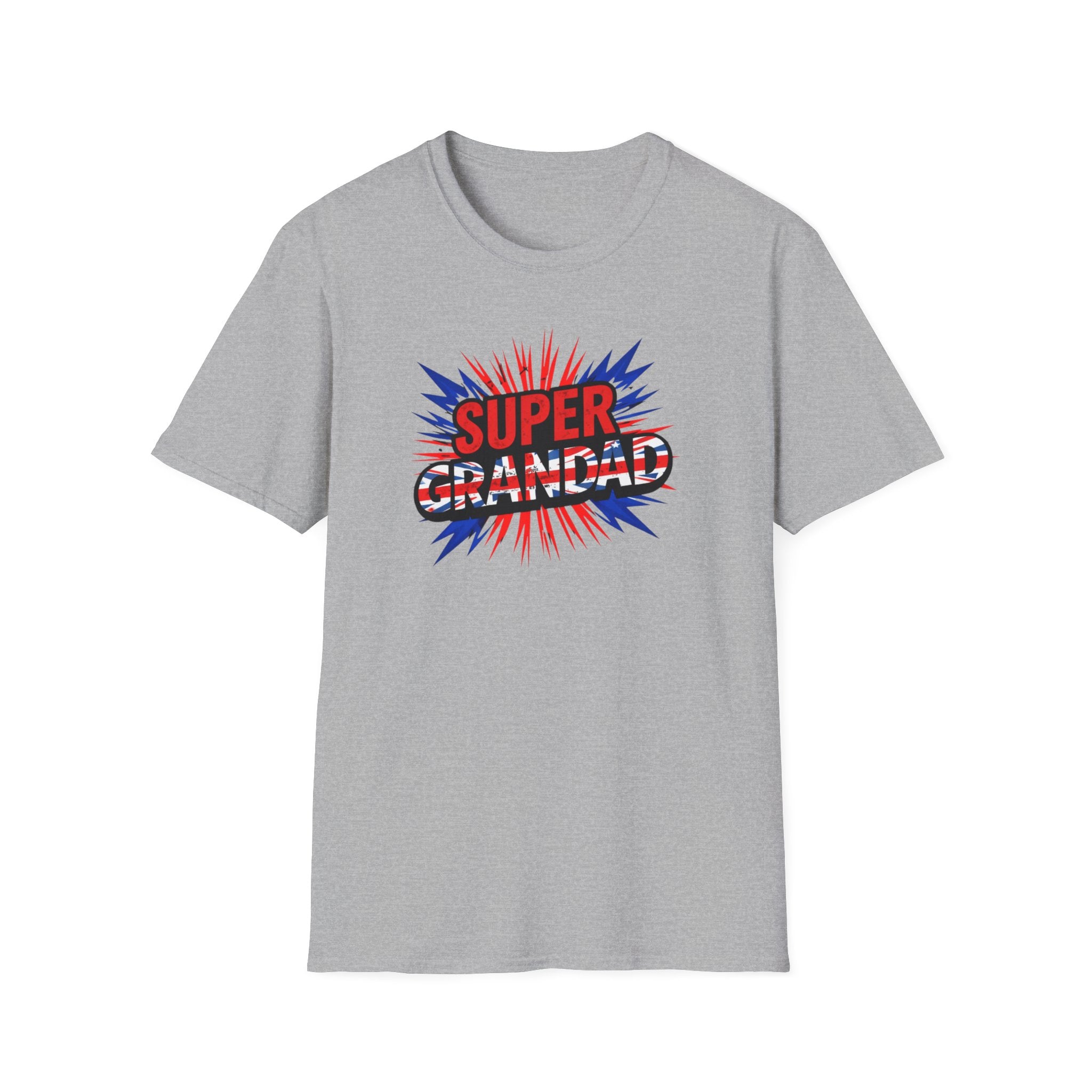 Super Grandad Union Jack/England themed Comic-Style T-Shirt